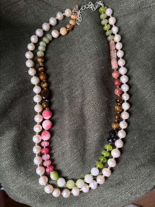 Heirloom Garden Pearl Necklace
