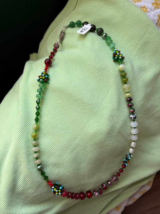 Evergreen Sparkle Christmas Tree Necklace