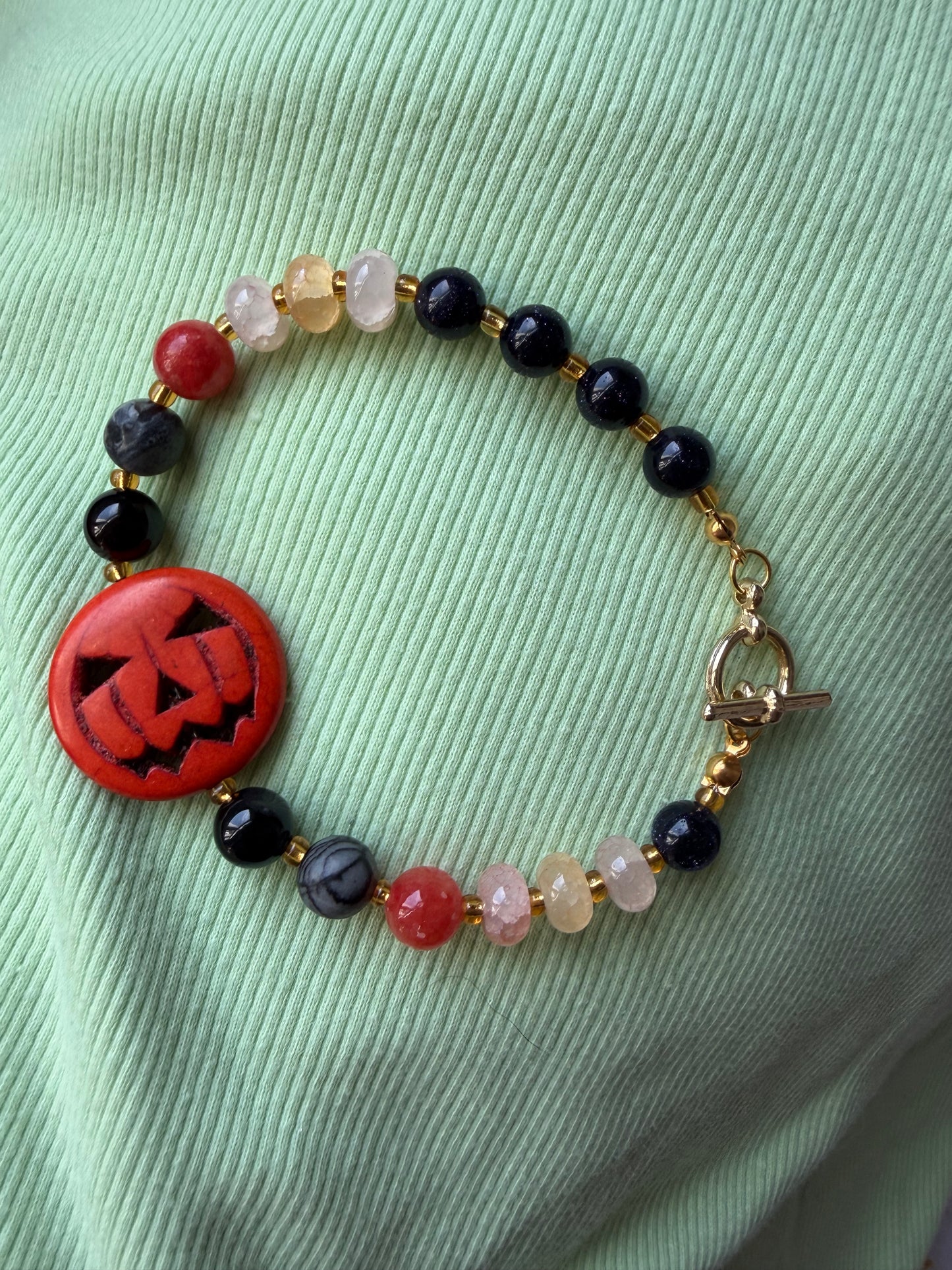 Halloween Beaded Bracelet