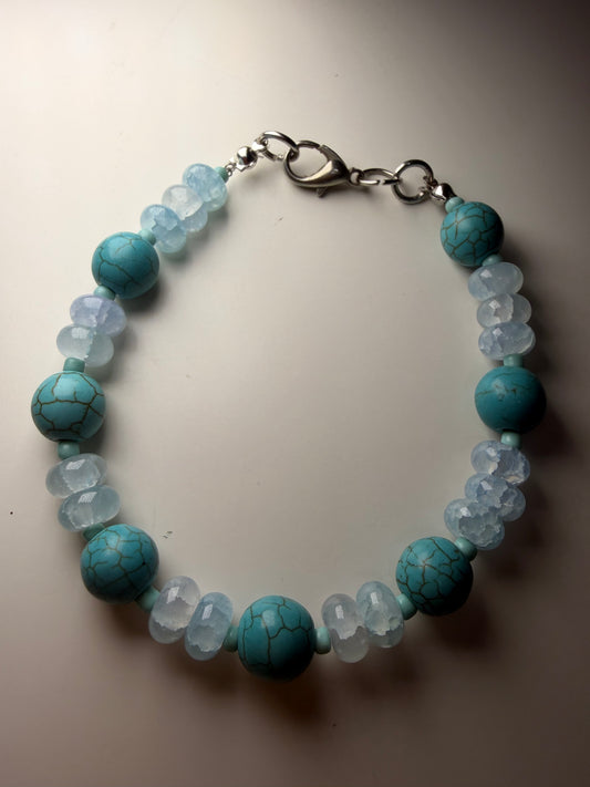 Azure Calm Bracelet – Turquoise & Aquamarine Bracelet