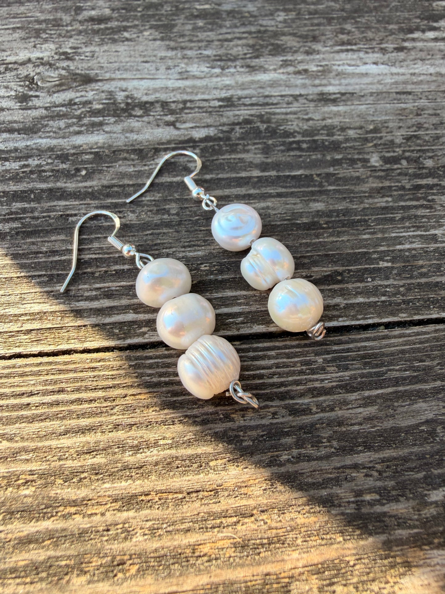 Vintage Pearl Earrings | Sterling Silver