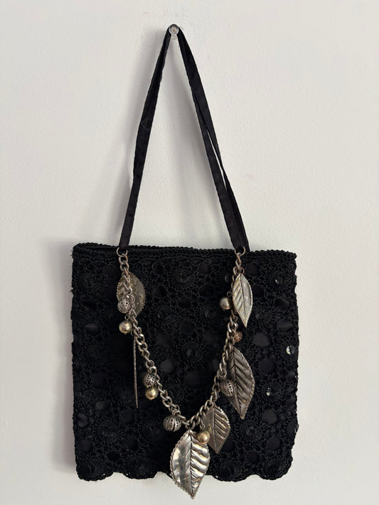 Vintage Noir Charm Bag