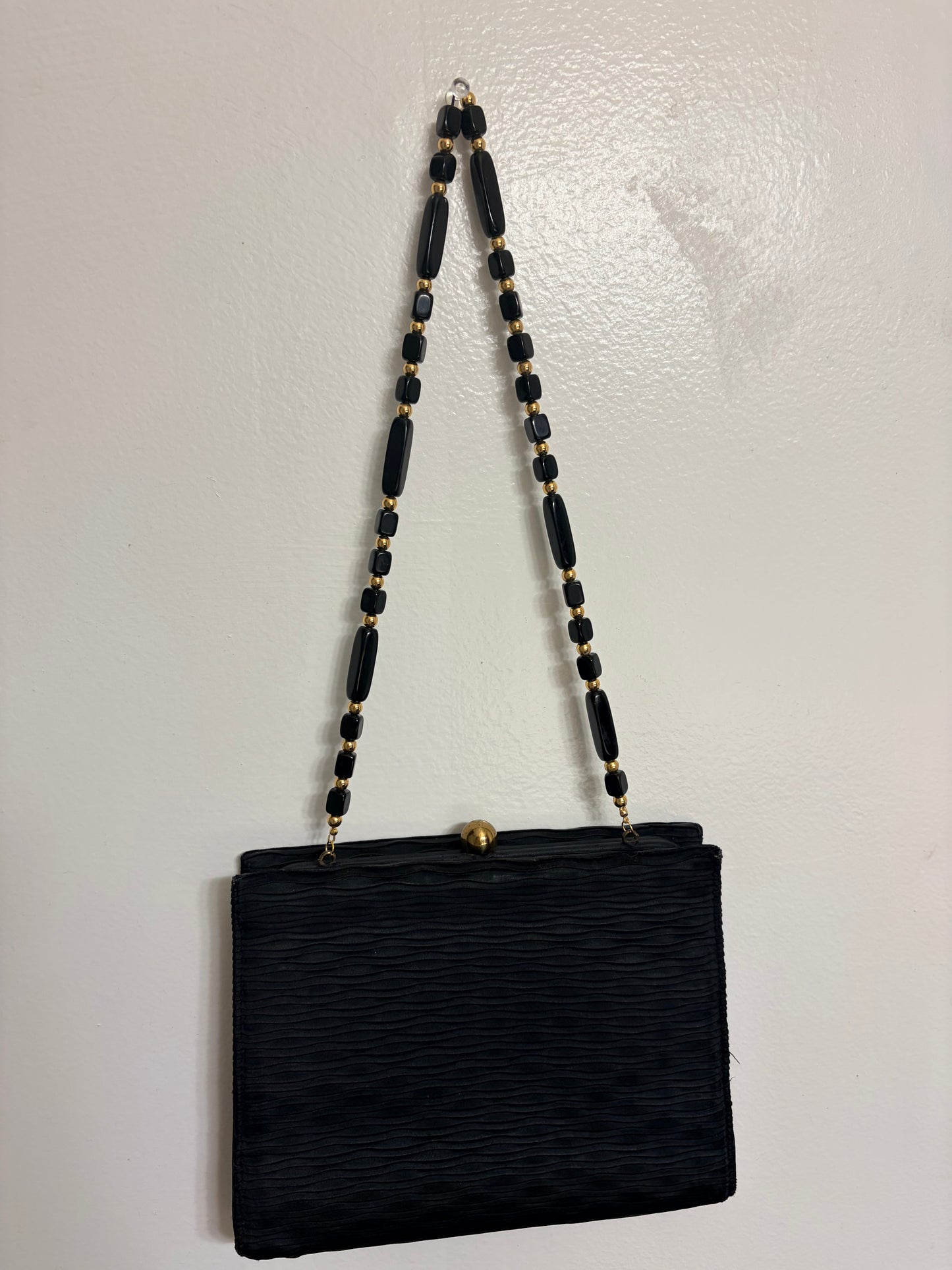 The Noir Beaded Evening Bag