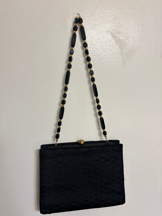 The Noir Beaded Evening Bag