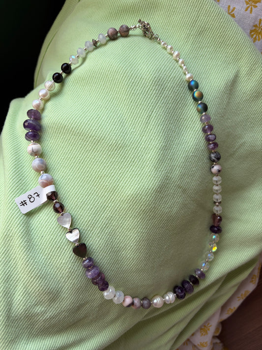 Snowfall Dream Gemstone Necklace