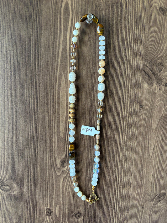 Winter Pearl Gemstone Necklace
