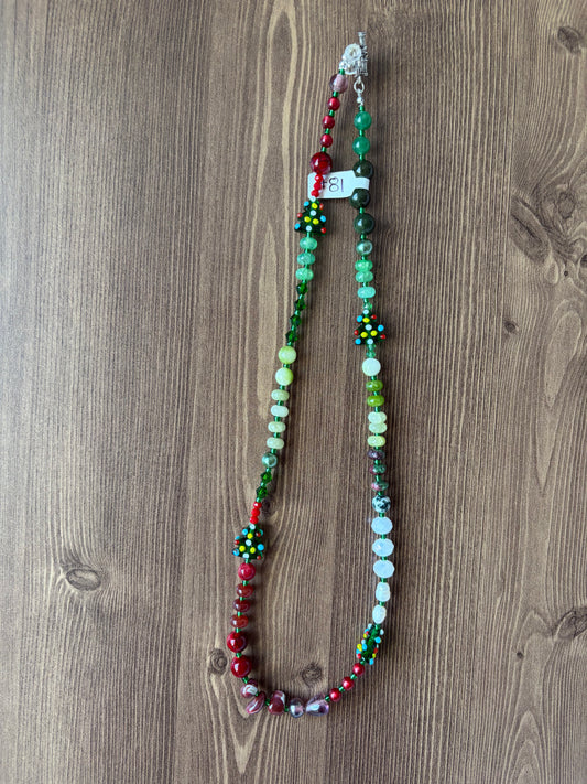 Evergreen Sparkle Christmas Tree Necklace