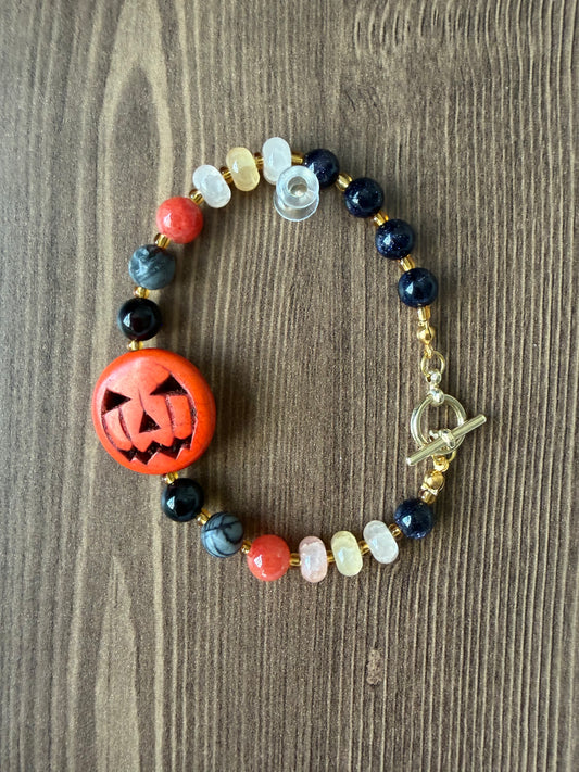 Halloween Beaded Bracelet
