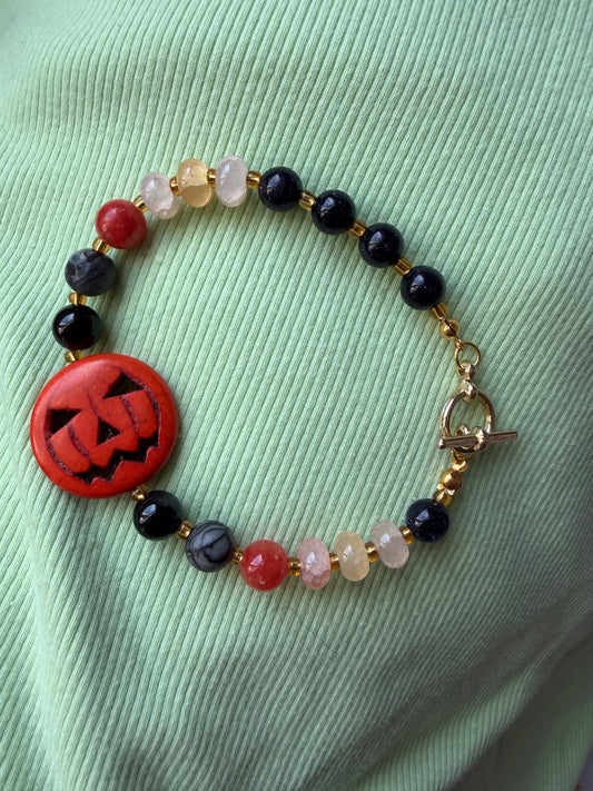 Halloween Beaded Bracelet