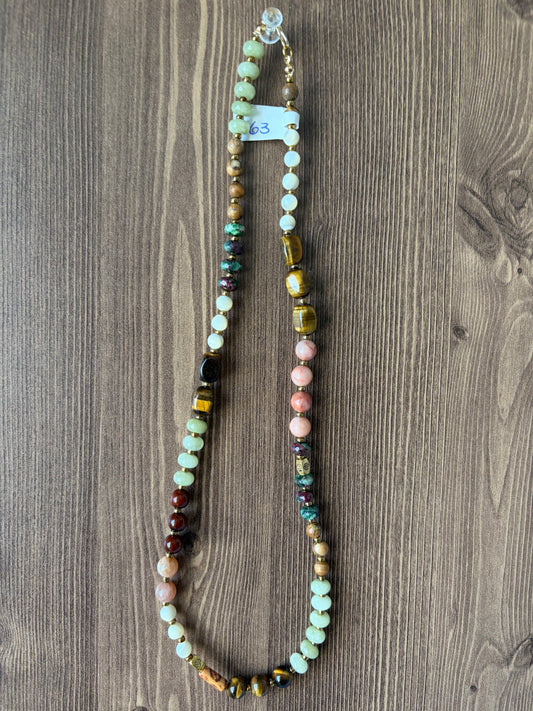 Honey Mist Gemstone Necklace